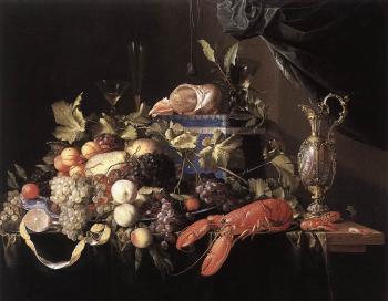 讓 達維德玆 德 希姆 Still-Life with Fruit and Lobster